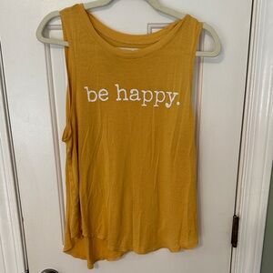 Grayson Threads Mustard Sleeveless Tee